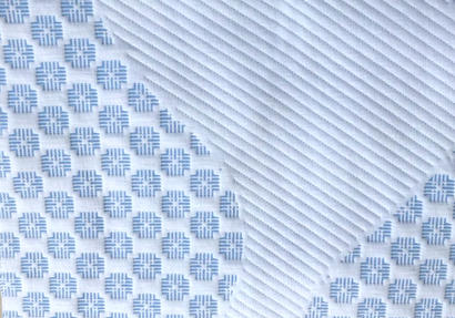 Heather Gray Polyester Knitted Jacquard Mattress Fabric SH3807