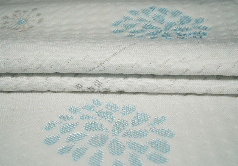 Various types of jacquard fabrics are produced by cotton